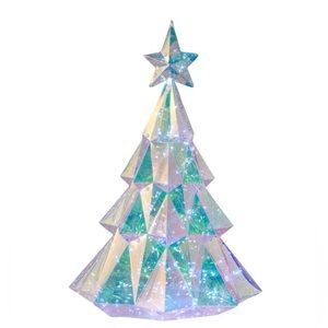 Christmas Prismatic Iridescent Diamond Christmas Tree LED lights Brand new/w box